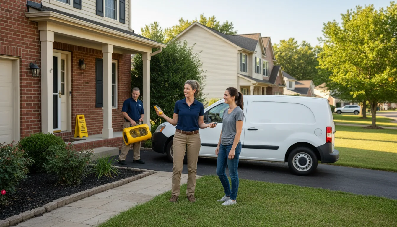 Residential water damage restoration in Potosi, MO